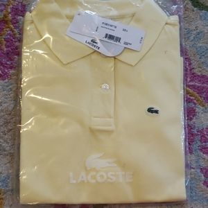 Yellow lacoste polo